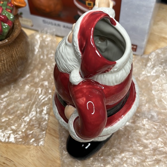 Vintage Sakura David Carter Brown Santa & Toys HP Sugar & Creamer - Picture 15 of 16